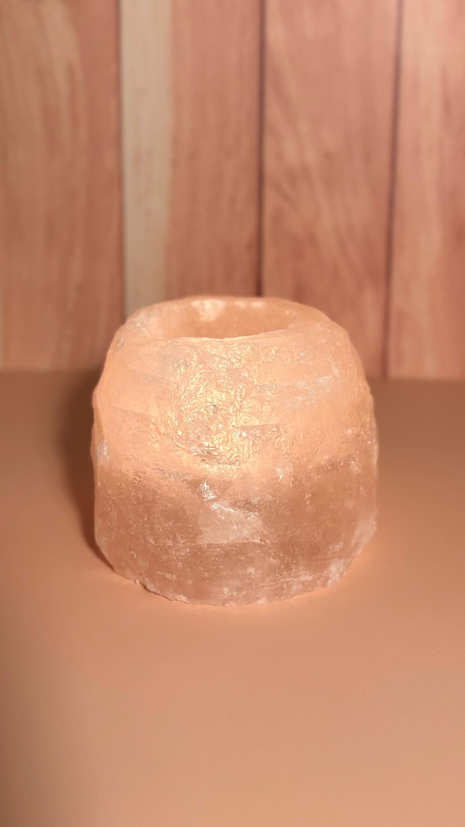 Pack bougeoir 500g de Sel Himalaya/ Pack candelabro Sal del Himalaya