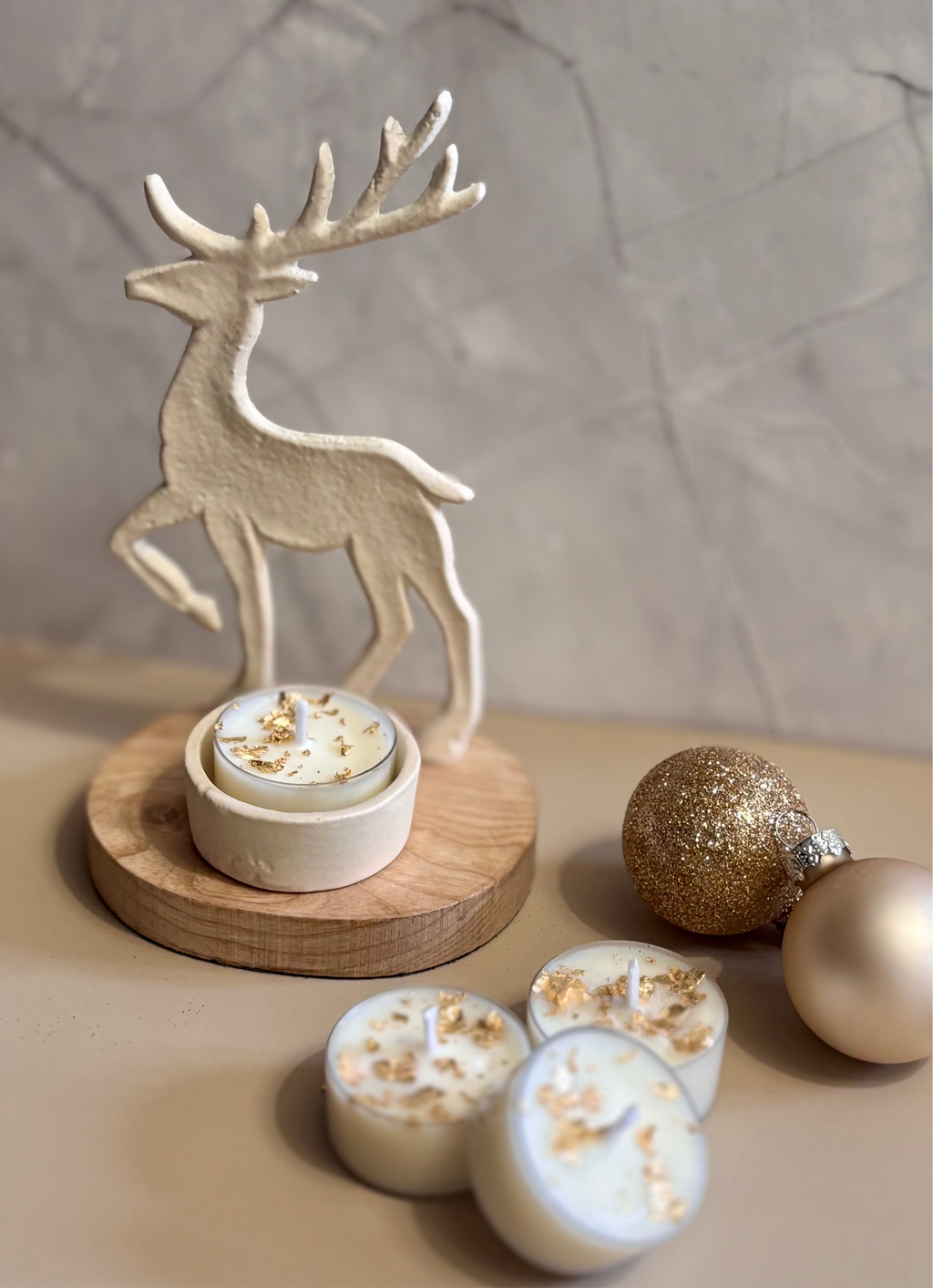 Pack de 4 velas de té – Edición especial Navidad / Pack de 4 bougies chauffe-plat – Édition spéciale Noël