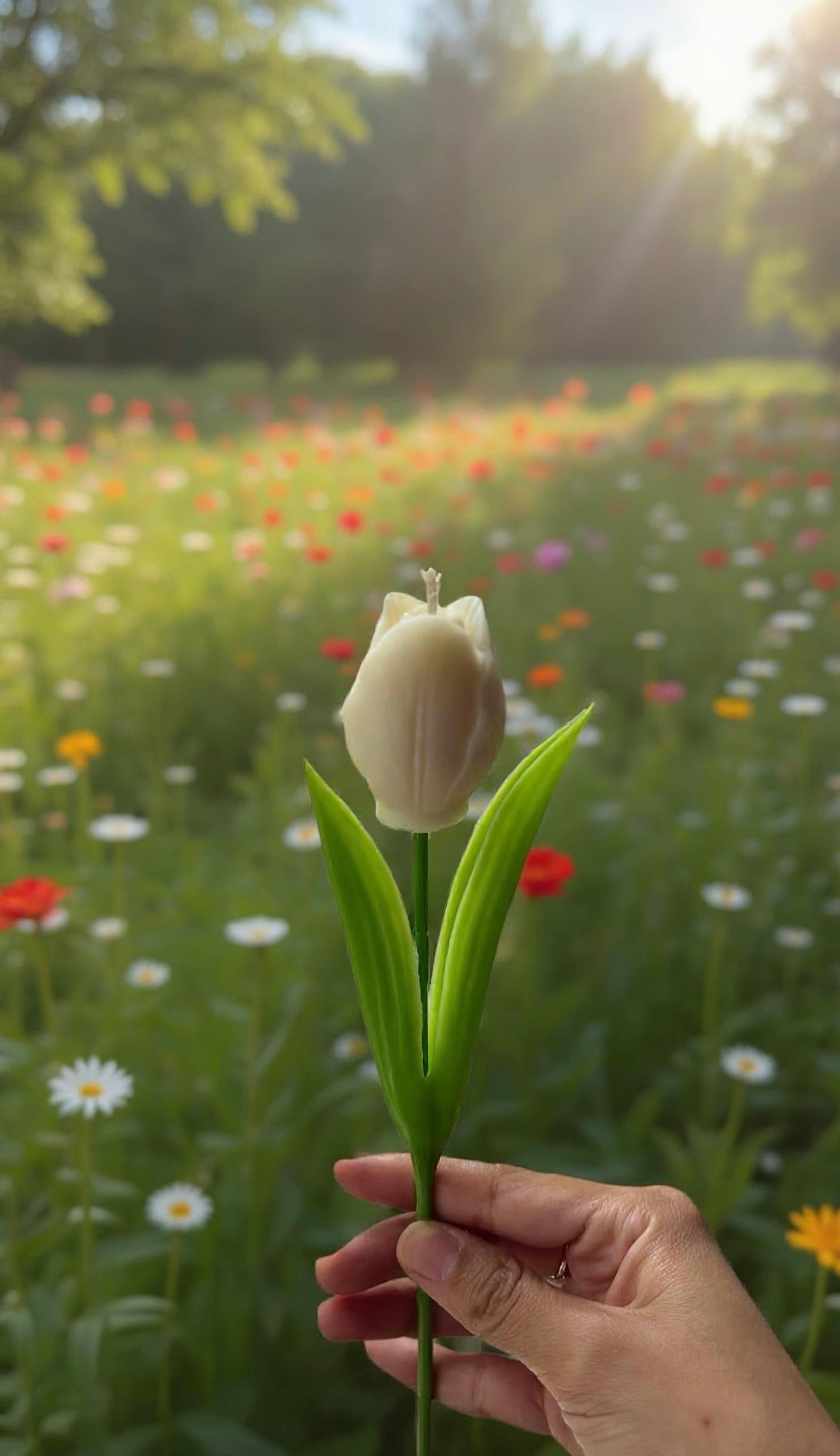 Bougie tulipe / Vela tulipán