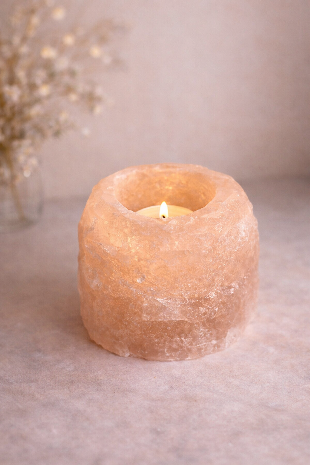 Pack bougeoir 500g de Sel Himalaya/ Pack candelabro Sal del Himalaya