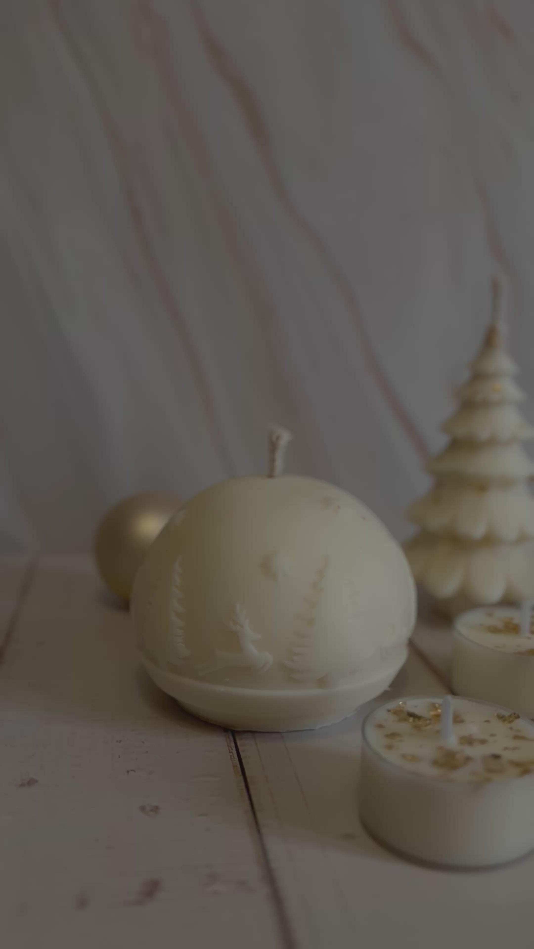 Bougie Boule de Noël / Vela bola Navidad